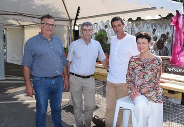 De gauche à droite : Christophe Véral, Bernard Laurichesse, Christophe Forget et Catherine Le Page.