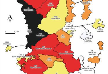 Carte, 11 septembre 2020, arrêté irrigation Charente