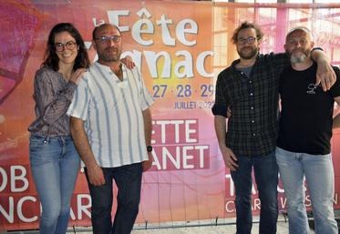 De gauche à droite : Esther Vayssié, Sébastien Denéchère, Alexandre Ragonnaud et Vincent Povreau.