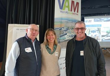 Yves Debien, le président, Vanessa Braudriet-Paillat, la secrétaire, et Laurent Lambert, le trésorier. 