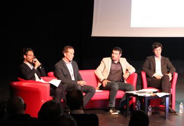 Raphaël Delpech, directeur général du BNIC (à gauche), a détaillé le fonctionnement de la future association.