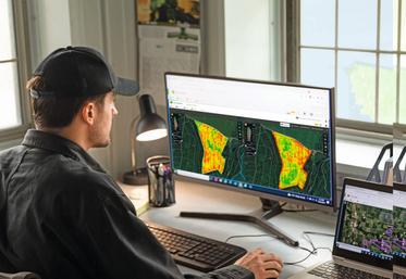 Le capteur NIR permet d'établir une cartographie de la qualité de récolte et de l'utiliser, par exemple, pour piloter la fertilisation.