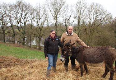 Gaëlle Aussand et Benoît Pétureau travaillent ensemble sur l'exploitation du Petit Giat au Vigeant. La ferme d'animation du Petit âge multiplie les propositions d'ateliers, notamment autour des ânes.