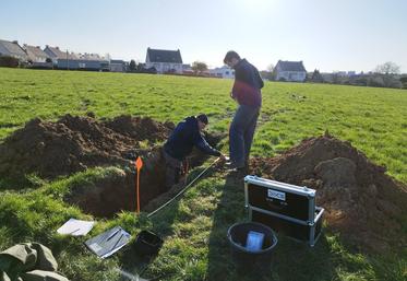 Mesures dans une parcelle bretonne en 2023.