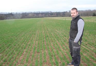 Pierre-Emmanuel Dillot veut stocker plus de carbone avec l'agriculture de conservation des sols.