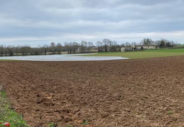 La montée des eaux menace les surfaces déjà emblavées.