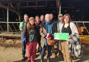 Les membres d'Agrobio 79 ont expliqué leurs revendications à la députée Delphine Batho mercredi 31 janvier.