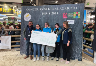 Une équipe du lycée de Melle a fini deuxième du challenge caprin interlycées.