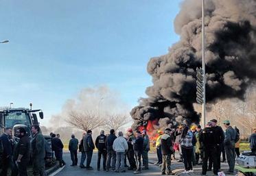 Manifestation à Confolens, le 31 janvier 2024.