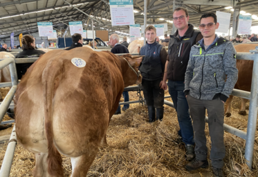 Entre son stagiaire Matis Brachet et son salarié Gabriel Trichard, Guillaume Auzanneau, installé depuis trois ans et non coutumier du concours, présentait une Limousine au bon potentiel.