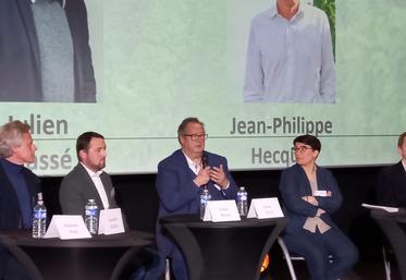 De gauche à droite : Laurent Boillot, Julien Massé, César Giron et Anne-Marie Vaudon.