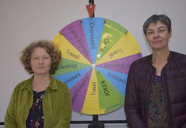 Évelyne Videau, présidente, et Brigitte Stroh, directrice du CIDFF.