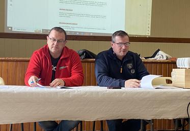 Bertrand Letellier et Christian Laloi, vice-présidents de Bovins Croissance 16