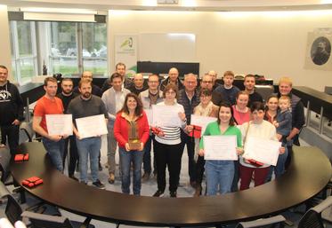 Une vingtaine d'agriculteurs primés au CGA étaient invités à la chambre d'agriculture. 