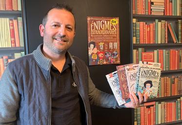 Dominique Faucher, alias « Doumé », présente ses jeux, garantis 0 % numérique.