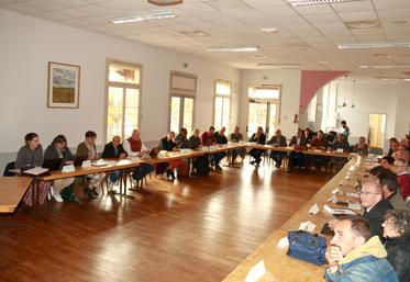 La réunion a permis de présenter un premier projet à La Roche-Rigault.