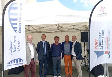 Inauguration juin 2024 nouveau quai portuaire du silo à Tonnay-Charente.