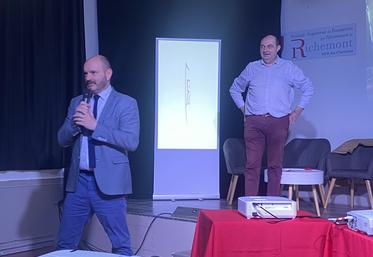 Yannick Laurent, directeur, et Lilian Jousson, président de l'Institut de Richemont lors de l'assemblée générale.