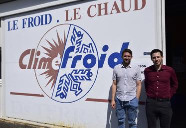 Sylvain Brandy et Romain Pontallier sont les gérants de Climéfroid à Claix.