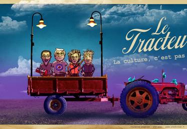 Le Tracteur Tour, de Yannick Jaulin et le Projet Saint Rock, sera le samedi 13 juillet à Sainte-Radegonde et le mercredi 17 juillet à Anché.