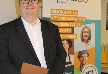 Laurent Morillon est président de la CPME de la Vienne, qui réunit actuellement 165 adhérents.