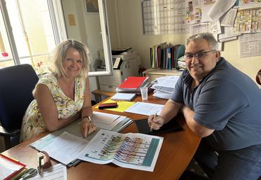 Nelly Garda-Flip, directrice de la MFR et Christophe Vignaux, formateur agricole, sont fin prêts pour accueillir les 180 élèves.