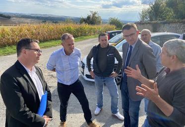 Jérôme Harnois était reçu par l'EARL Rullier à Marsac.
