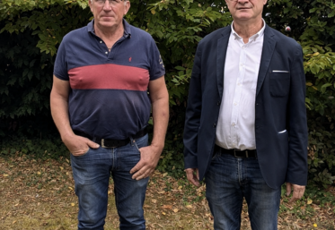 Christophe Limoges, référent Élevage, et Jean-Marc Renaudeau, président.