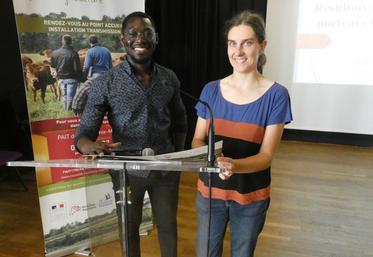 Koami Gbegnon et Audrey Tricard ont présenté les résultats de l'étude le 19 septembre dernier au lycée Desclaude à Saintes.