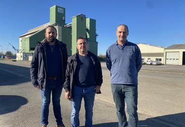 Quentin Locqueville, directeur adjoint, Christophe Favreau, président et Paul le Ber, directeur de la coopérative Cap Faye.