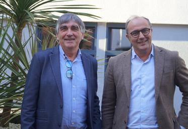 De gauche à droite : Denis Mathé, président de la coopérative depuis décembre 2023 et Mathieu Staub, directeur général depuis avril 2023.