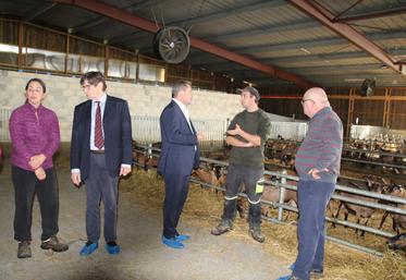 Les visites d'élus sont l'occasion de les sensibiliser aux problématiques des agriculteurs.