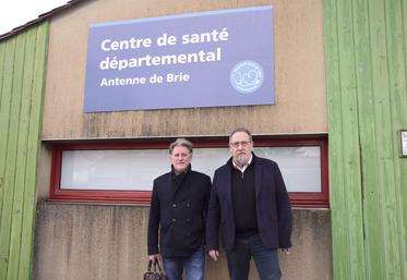 Franck Soury, directeur de "Charente Santé", et Michel Buisson, maire de Brie, conseiller départemental et conseiller de Grand Angoulême.
