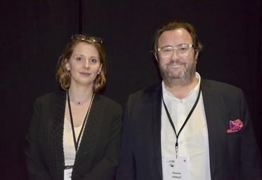Cindy Camboly, directrice générale de l'Union patronale de la Charente, et Maxime Thiollet, président.