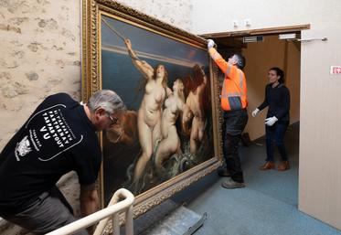 Les œuvres ont été décrochées cette semaine. La réouverture est programmée pour avril.