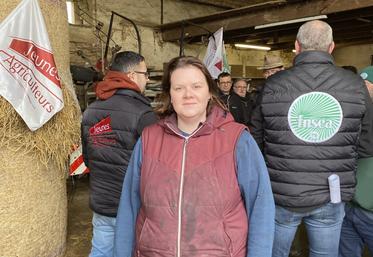 Émilie Géron, candidate, est installée en caprin depuis près de deux ans à Saint-Coutant.
