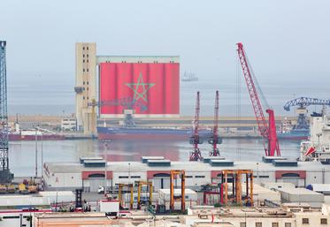 Vue du port maritime d'Agadir.