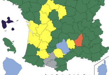 Carte des résultats au 7 février 11 h 30.