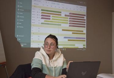 Mathilde Saudoux animait une formation consacrée aux outils numériques utiles aux maraîchers.