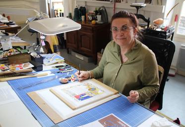 Myriam Chesseboeuf a installé Le parchemin du roy à Chauvigny.