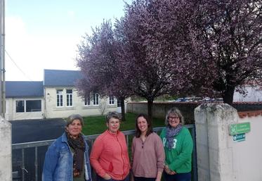 De gauche à droite : Myriam Rocheteau, Magalie Vinet, Alice De Lamarlière et Nathalie Epagneaud ensemble pour créer une commission agricultrices.