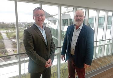 Vincent Mouveroux et Louis Tercinier ont salué les bons résultats du Crédit Agricole dans cette période de ralentissement économique.