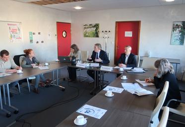 Rémy Coopman, président et Bruno Alapetite ont détaillé les chiffres et activités d'Eaux de Vienne.