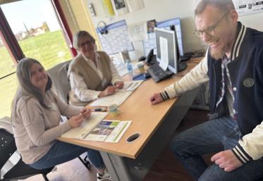 Laurence Fulneau et Amélie Gigon, d'Arpavie, ont reçu plusieurs candidats à une immersion, dont Kévin Orth.