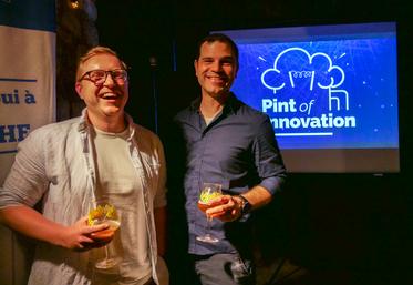 Élie Morin et Nicolas Bech, de Picta Map ont présenté leur start-up en 2024 à Poitiers et il y a quelques jours à Niort.