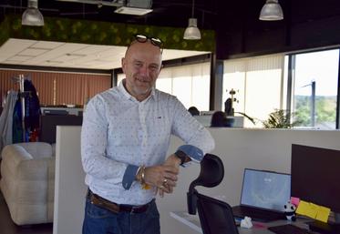 Daniel Touéry, directeur général de LM Soleil, dans les bureaux occupés par les équipes depuis février 2024.