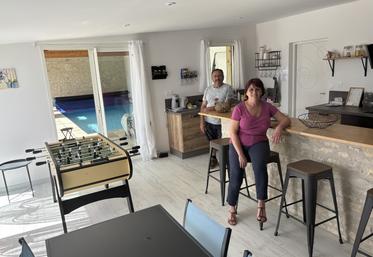 Cécile et Thierry Lemaître gèrent avec leur fils et leur belle-fille ce gîte.