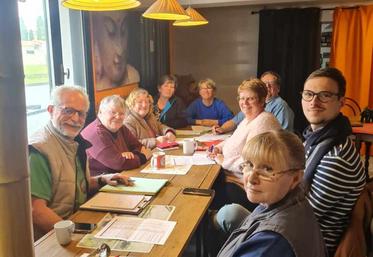 Une partie des bénévoles de l'épicerie participative