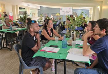 Les échanges de 8 mn ont permis une première prise de contact entre producteurs et professionnels des métiers de bouche.