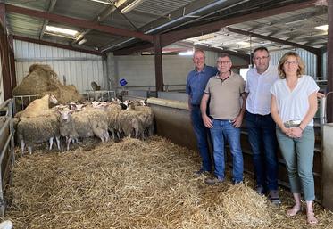 De g. à dr. David Chataigner, Laurent Roy, Antoine Proust et Anne Porchet.